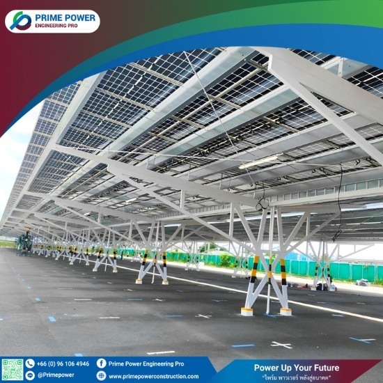 หลังคาโรงจอดรถโซล่าเซลล์ ราคาโปรโมชั่น